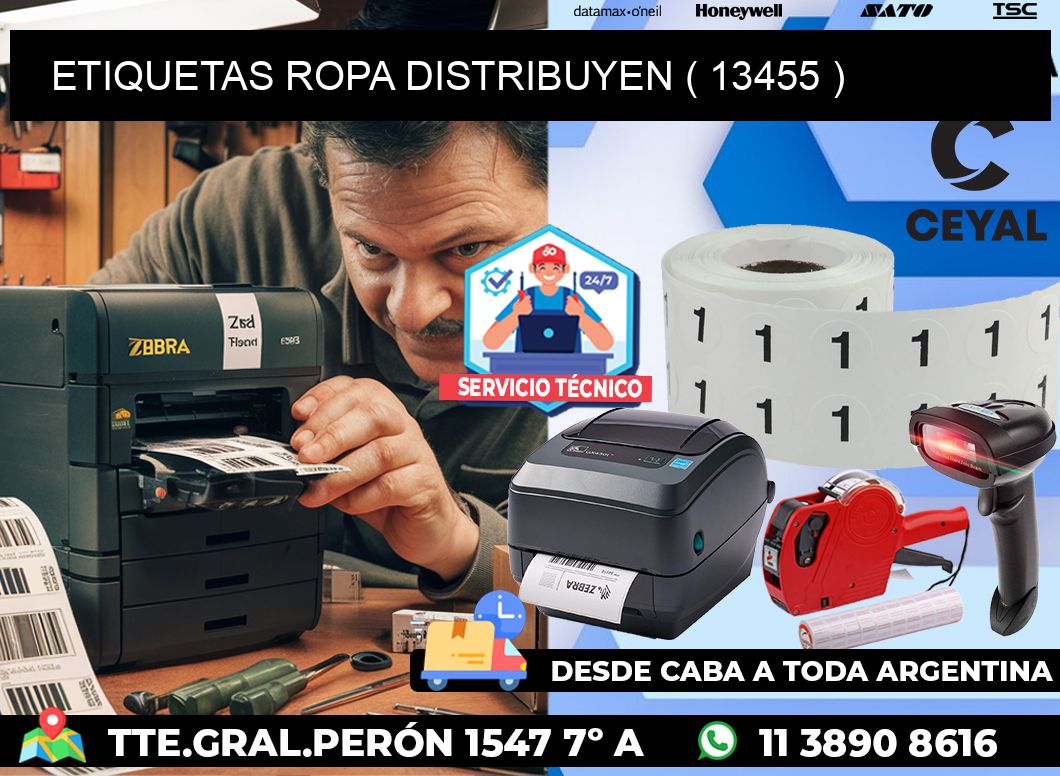 ETIQUETAS ROPA DISTRIBUYEN ( 13455 )