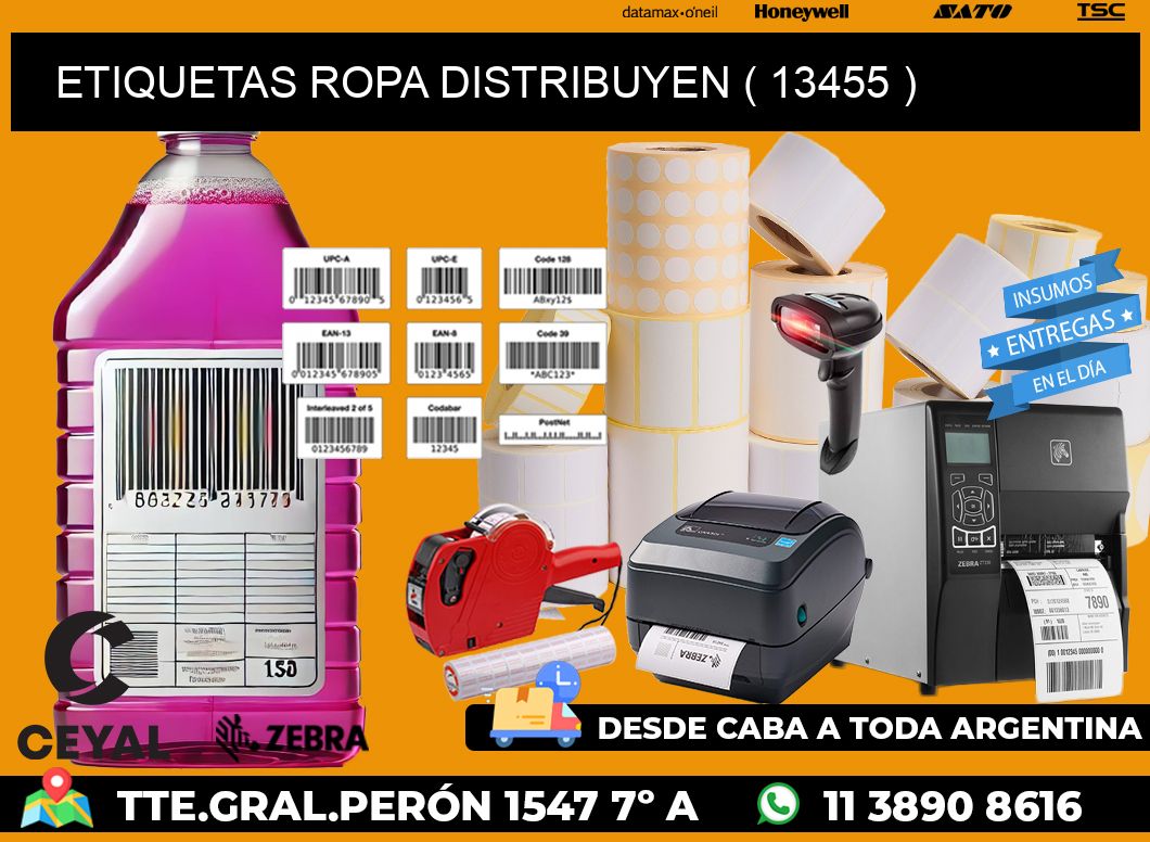 ETIQUETAS ROPA DISTRIBUYEN ( 13455 )