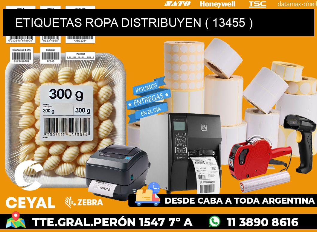 ETIQUETAS ROPA DISTRIBUYEN ( 13455 )