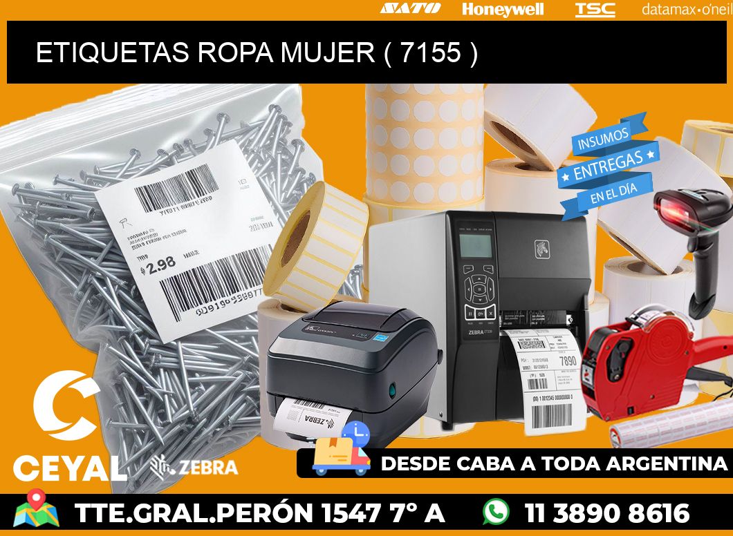 ETIQUETAS ROPA MUJER ( 7155 )