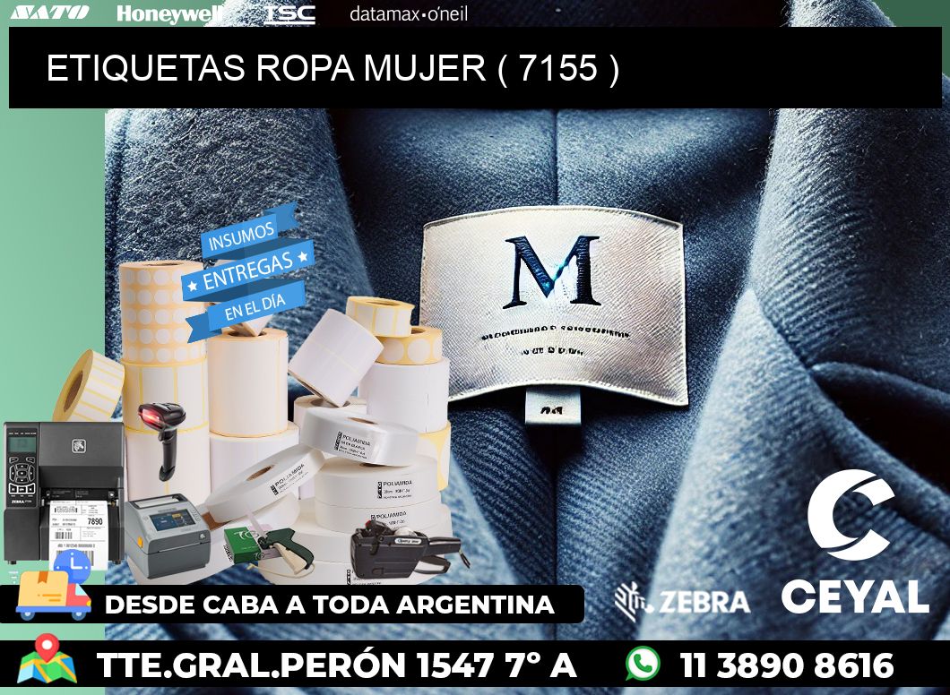 ETIQUETAS ROPA MUJER ( 7155 )