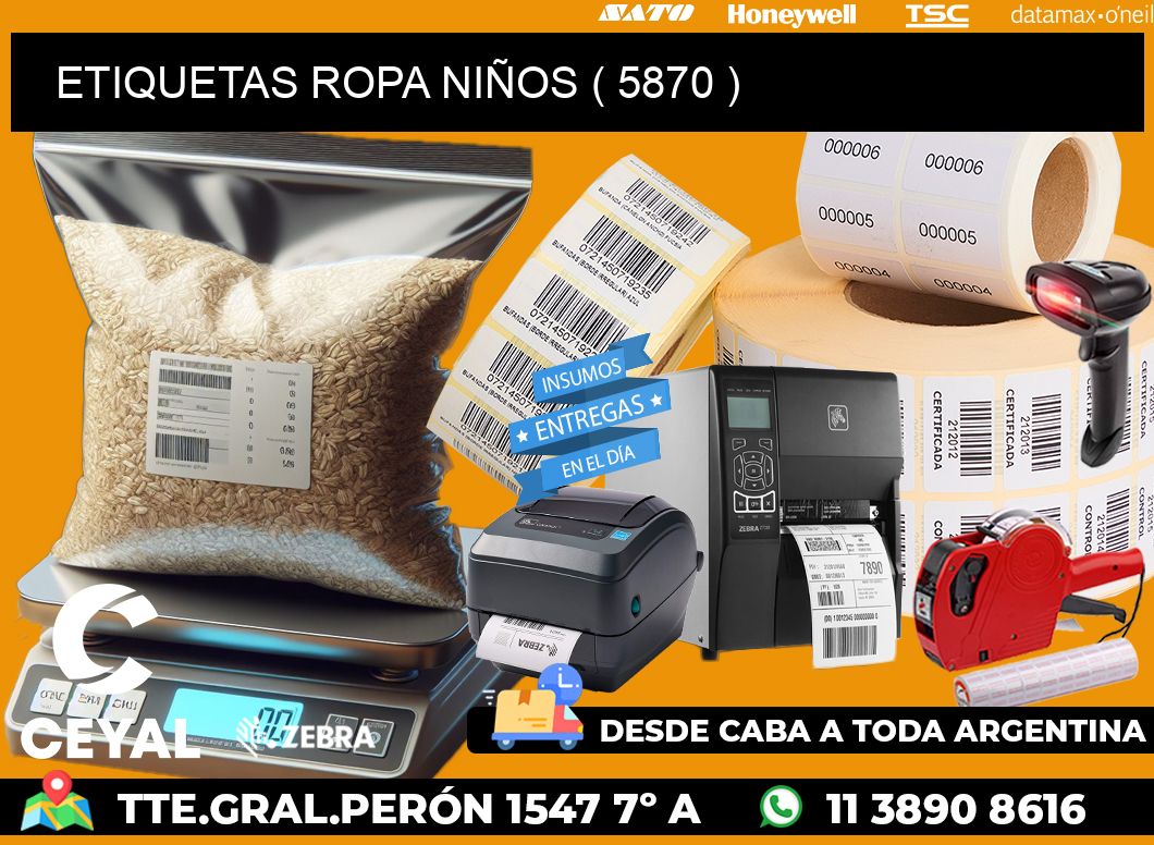 ETIQUETAS ROPA NIÑOS ( 5870 )