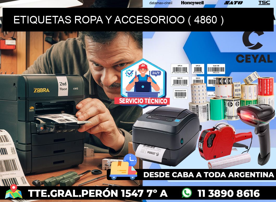 ETIQUETAS ROPA Y ACCESORIOO ( 4860 )