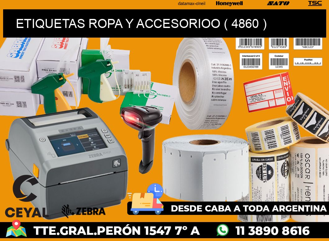 ETIQUETAS ROPA Y ACCESORIOO ( 4860 )