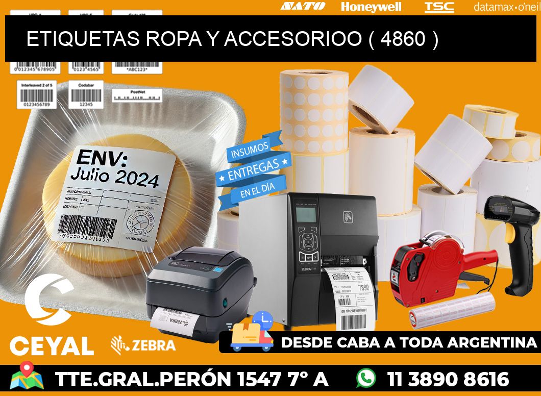 ETIQUETAS ROPA Y ACCESORIOO ( 4860 )