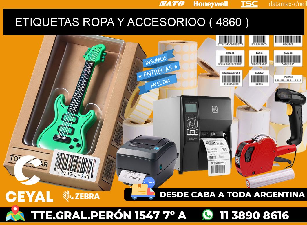 ETIQUETAS ROPA Y ACCESORIOO ( 4860 )