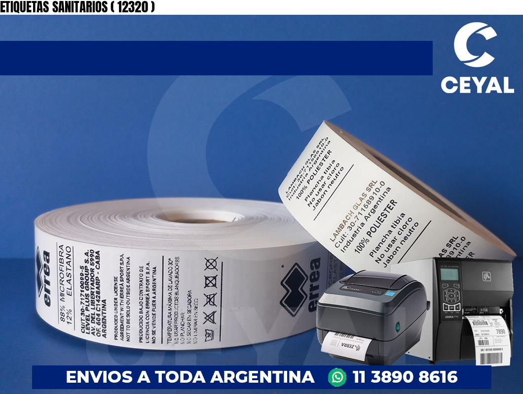 ETIQUETAS SANITARIOS ( 12320 )