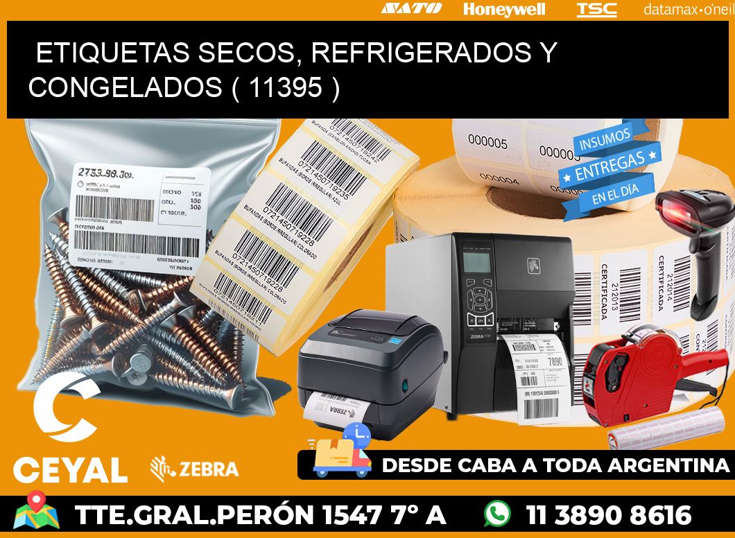 ETIQUETAS SECOS, REFRIGERADOS Y CONGELADOS ( 11395 )