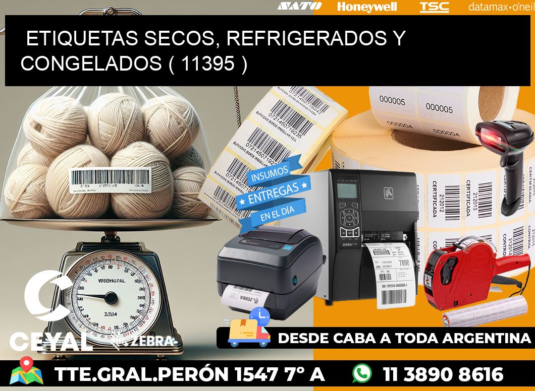 ETIQUETAS SECOS, REFRIGERADOS Y CONGELADOS ( 11395 )