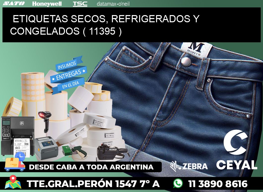 ETIQUETAS SECOS, REFRIGERADOS Y CONGELADOS ( 11395 )