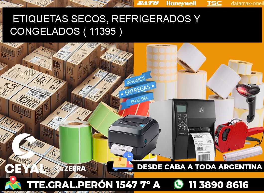 ETIQUETAS SECOS, REFRIGERADOS Y CONGELADOS ( 11395 )