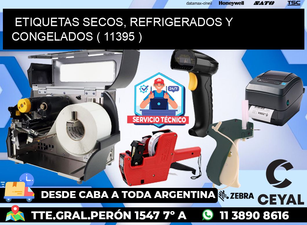 ETIQUETAS SECOS, REFRIGERADOS Y CONGELADOS ( 11395 )