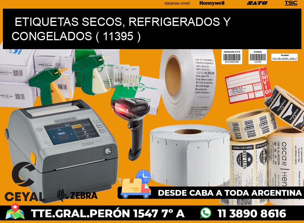 ETIQUETAS SECOS, REFRIGERADOS Y CONGELADOS ( 11395 )