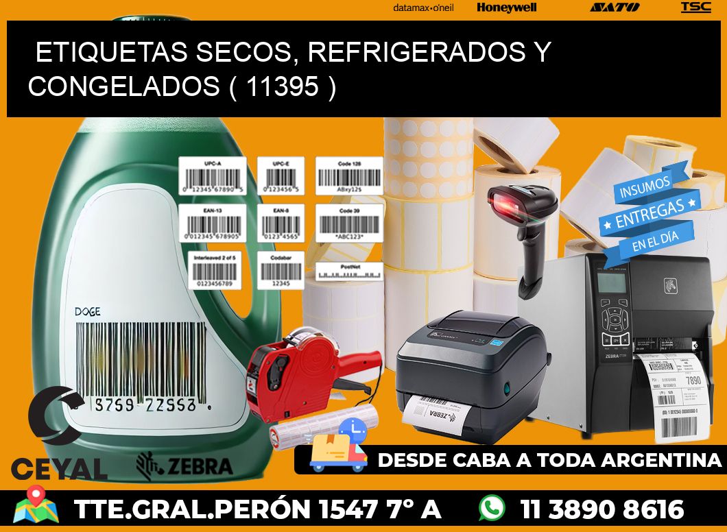 ETIQUETAS SECOS, REFRIGERADOS Y CONGELADOS ( 11395 )