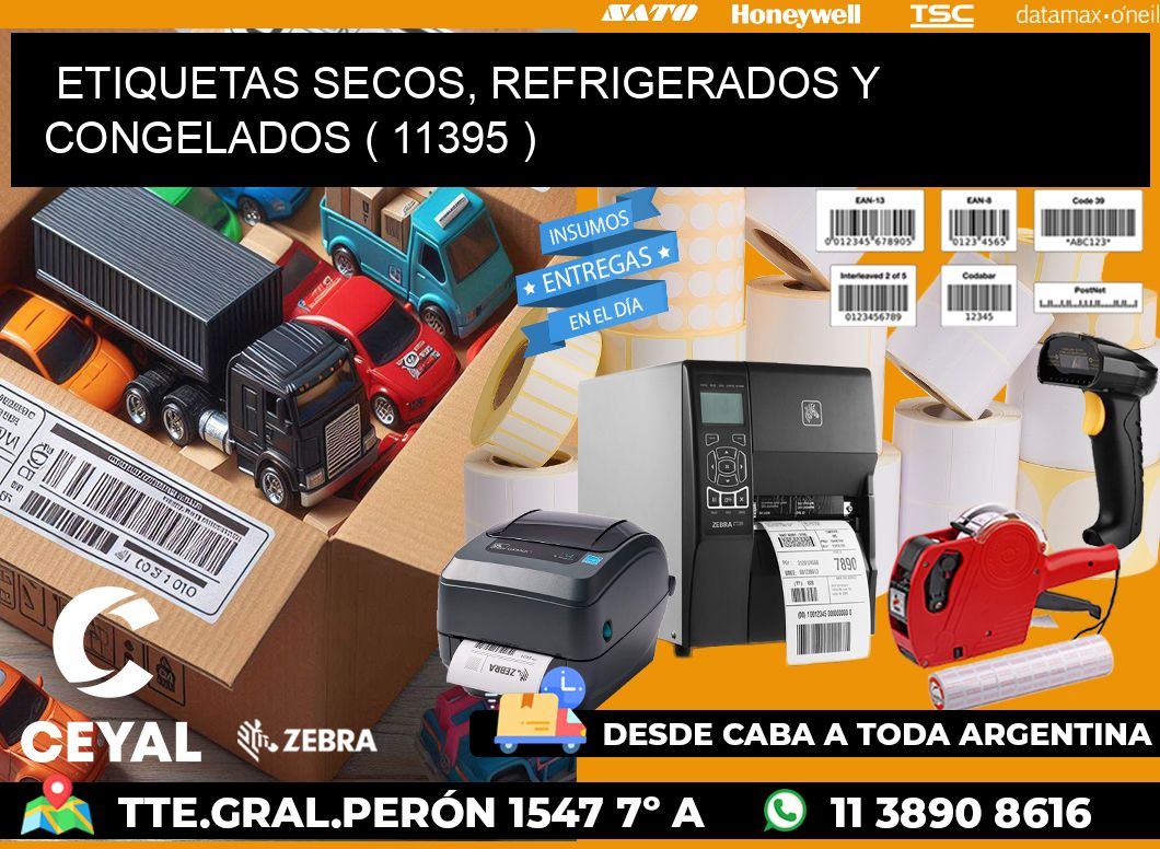 ETIQUETAS SECOS, REFRIGERADOS Y CONGELADOS ( 11395 )