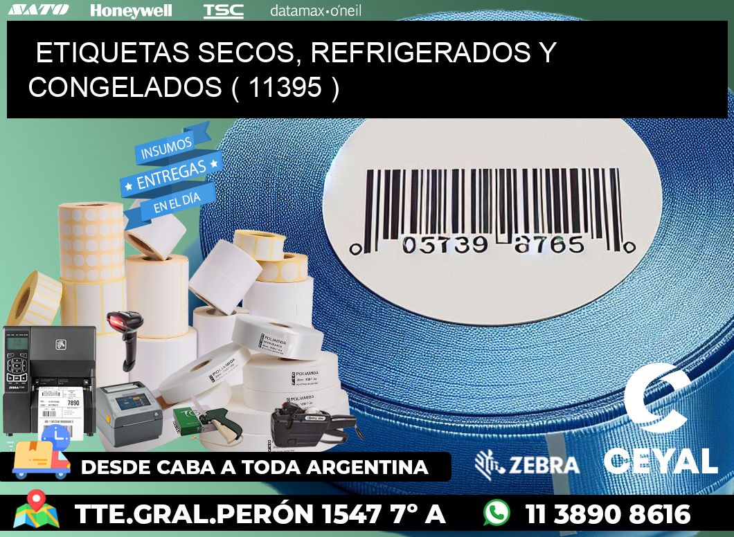 ETIQUETAS SECOS, REFRIGERADOS Y CONGELADOS ( 11395 )