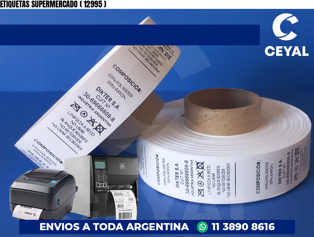 ETIQUETAS SUPERMERCADO ( 12995 )