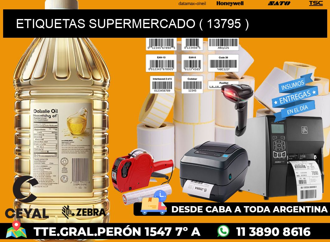 ETIQUETAS SUPERMERCADO ( 13795 )