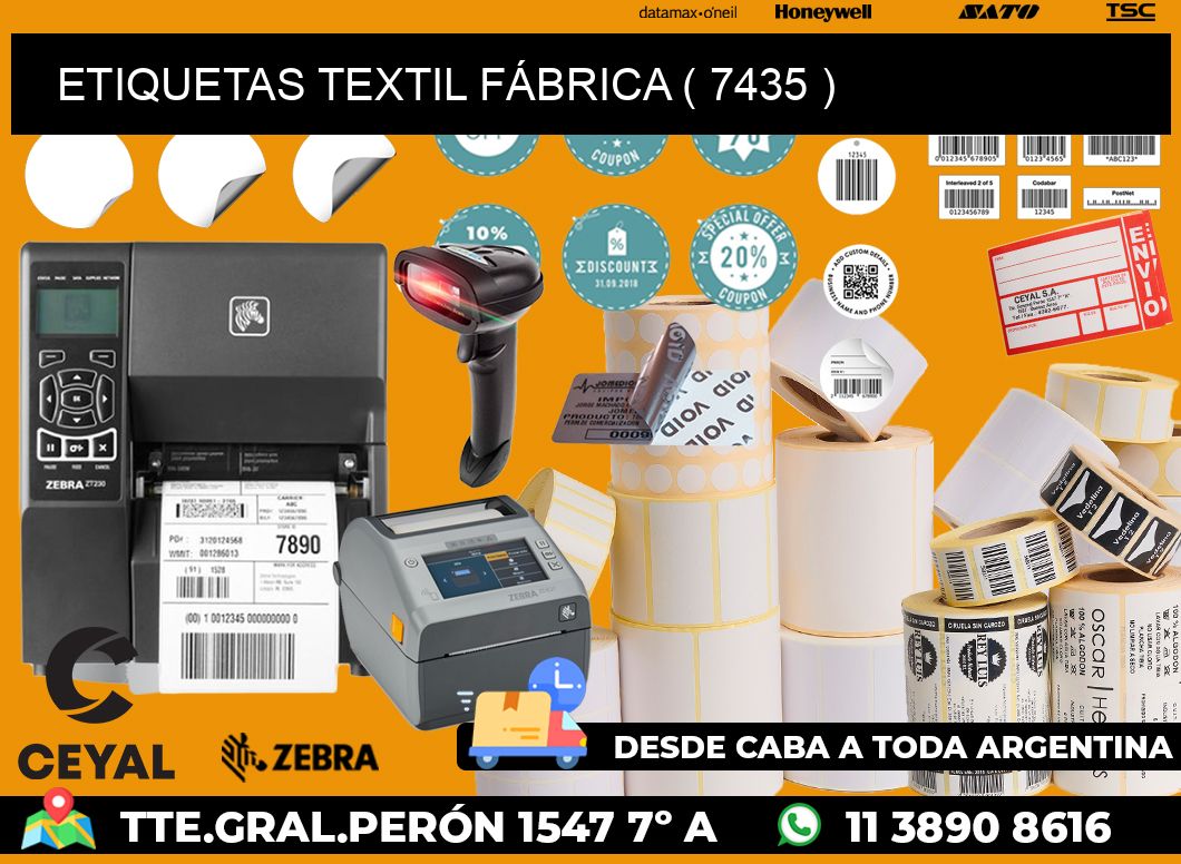 ETIQUETAS TEXTIL FÁBRICA ( 7435 )