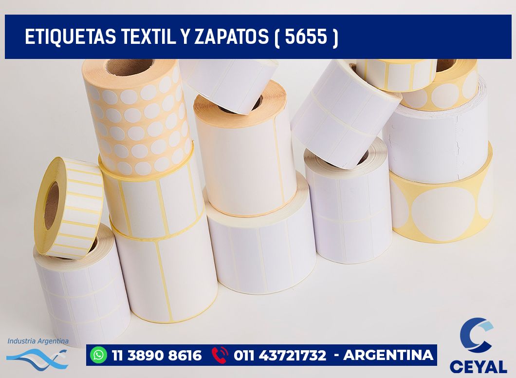 ETIQUETAS TEXTIL Y ZAPATOS ( 5655 )