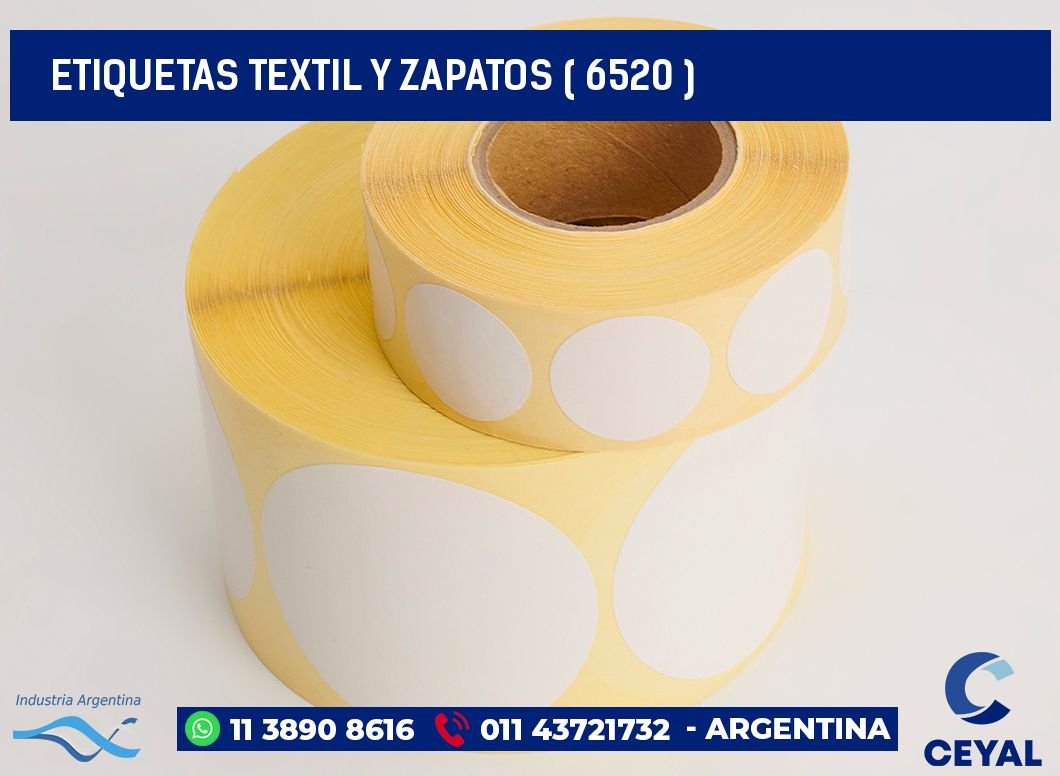 ETIQUETAS TEXTIL Y ZAPATOS ( 6520 )