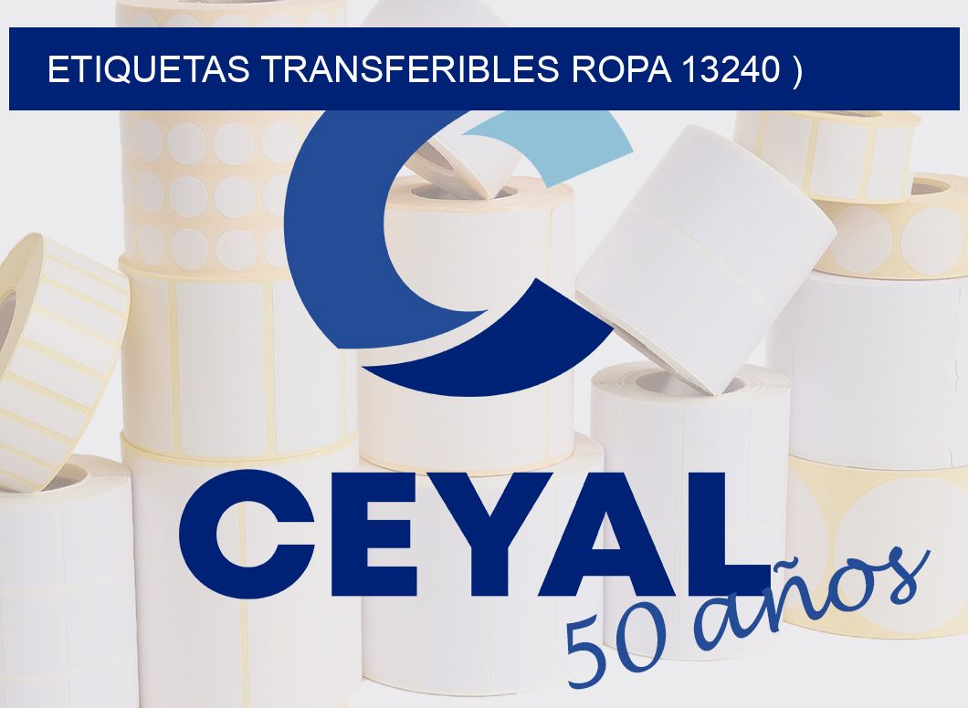 ETIQUETAS TRANSFERIBLES ROPA 13240 )