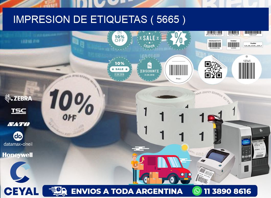 IMPRESION DE ETIQUETAS ( 5665 )