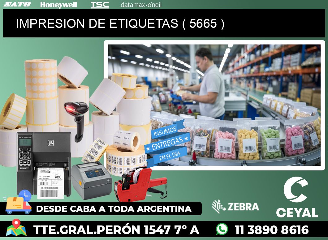 IMPRESION DE ETIQUETAS ( 5665 )