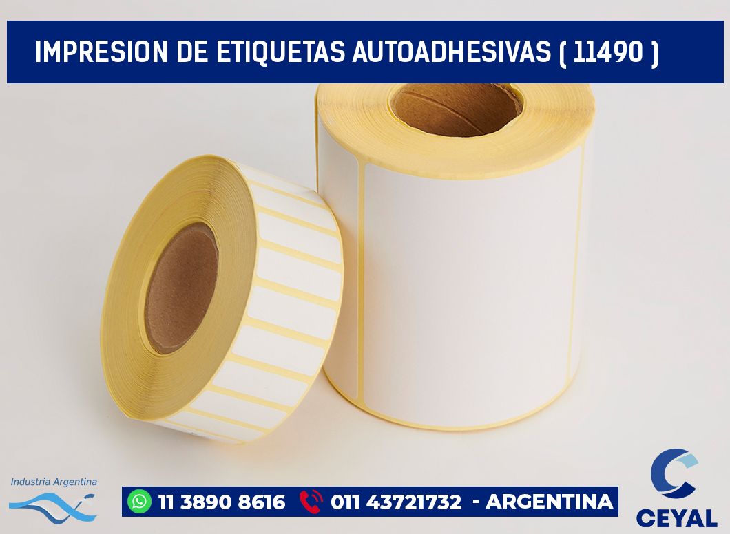 IMPRESION DE ETIQUETAS AUTOADHESIVAS ( 11490 )