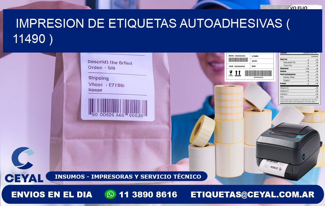 IMPRESION DE ETIQUETAS AUTOADHESIVAS ( 11490 )
