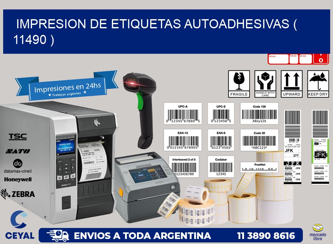 IMPRESION DE ETIQUETAS AUTOADHESIVAS ( 11490 )