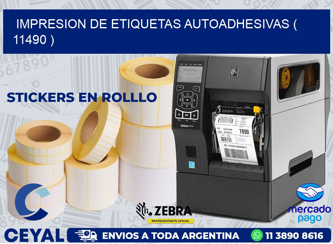 IMPRESION DE ETIQUETAS AUTOADHESIVAS ( 11490 )