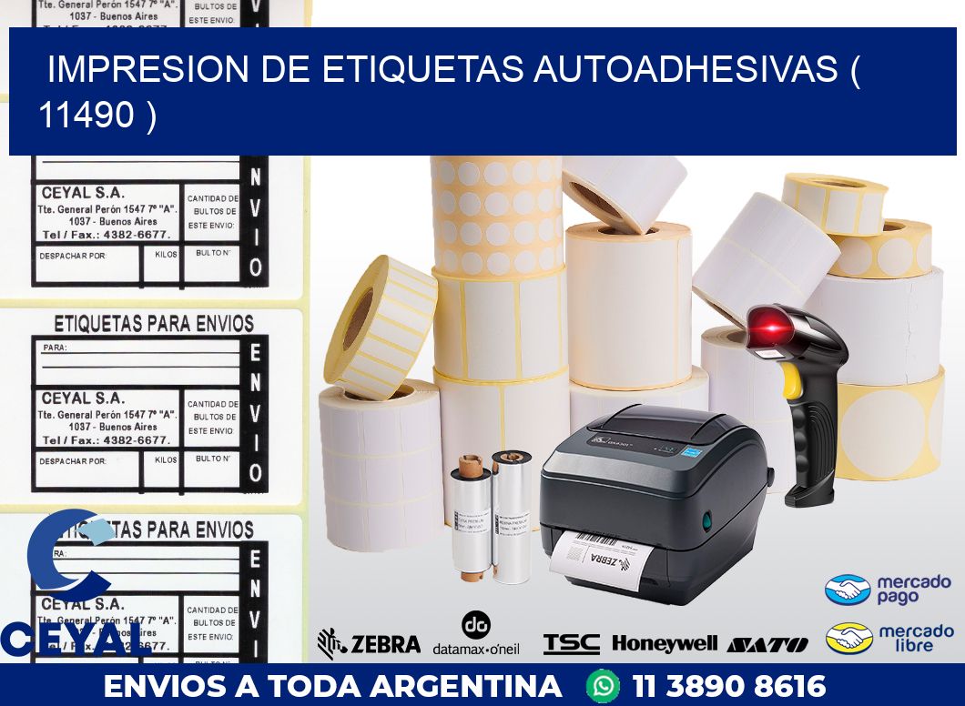 IMPRESION DE ETIQUETAS AUTOADHESIVAS ( 11490 )