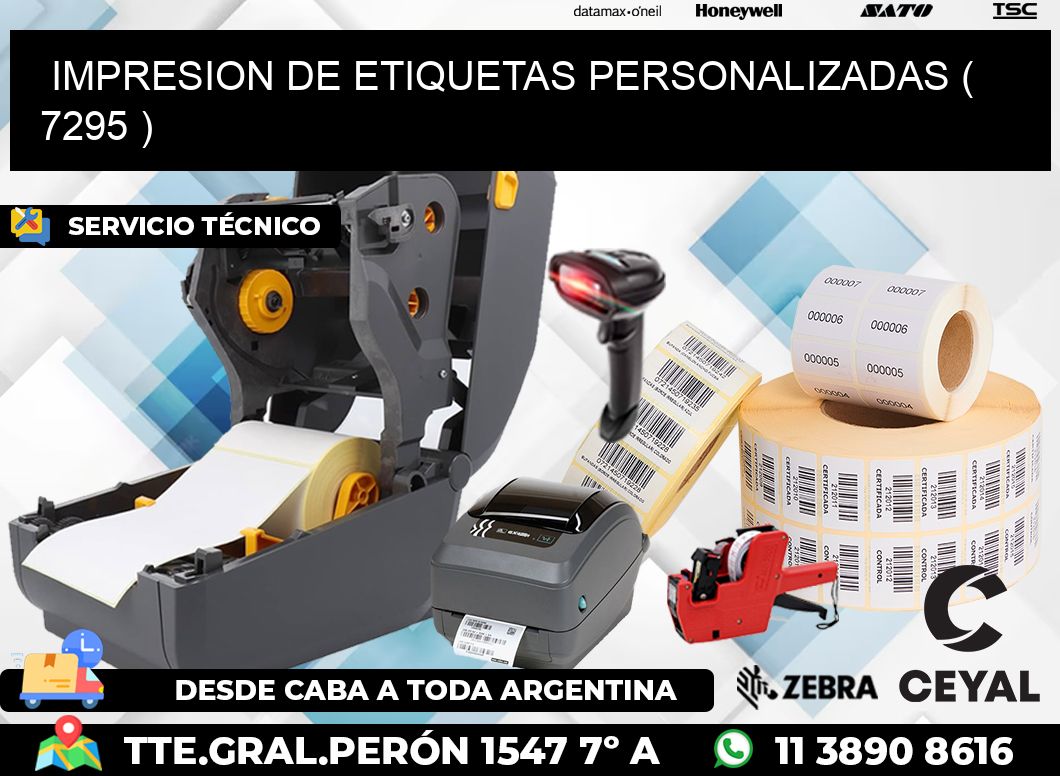 IMPRESION DE ETIQUETAS PERSONALIZADAS ( 7295 )