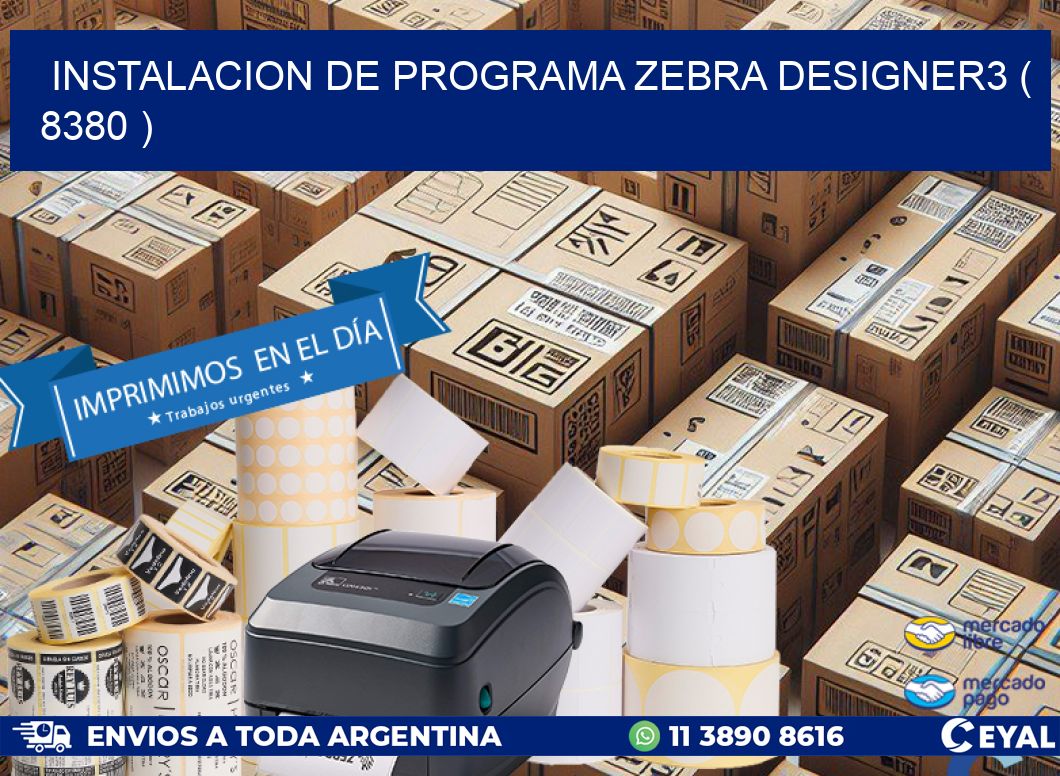 INSTALACION DE PROGRAMA ZEBRA DESIGNER3 ( 8380 )