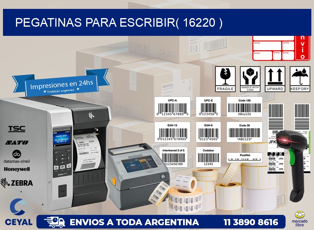 PEGATINAS PARA ESCRIBIR( 16220 )