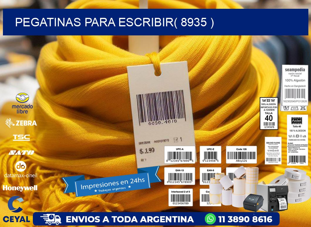 PEGATINAS PARA ESCRIBIR( 8935 )