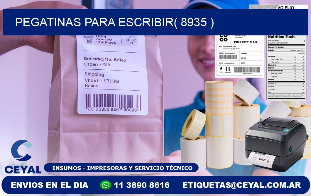 PEGATINAS PARA ESCRIBIR( 8935 )