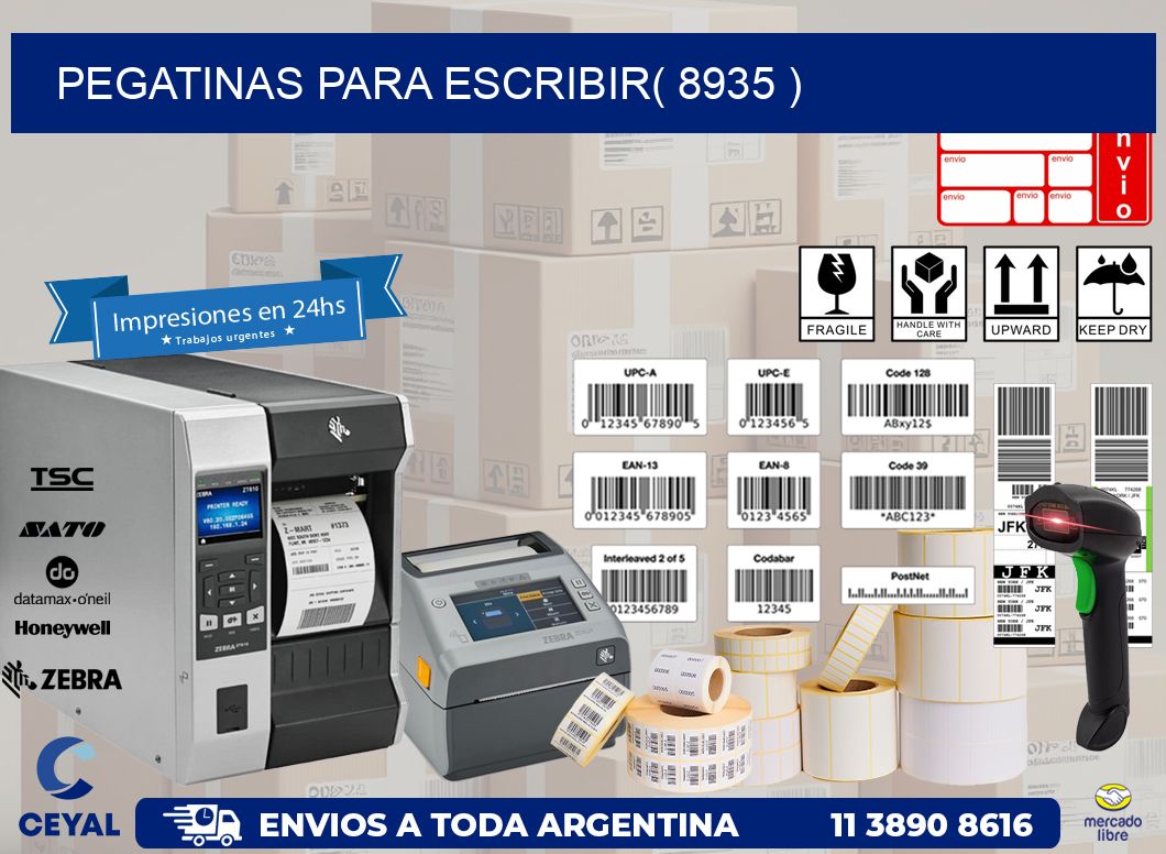 PEGATINAS PARA ESCRIBIR( 8935 )