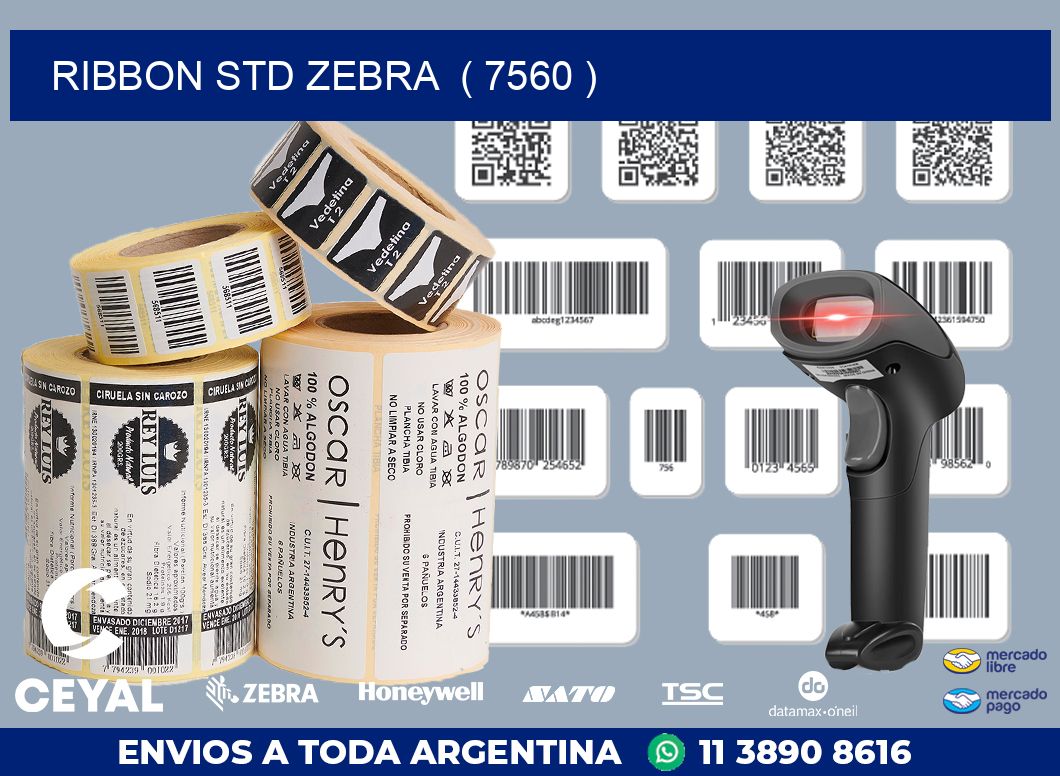RIBBON STD ZEBRA  ( 7560 )