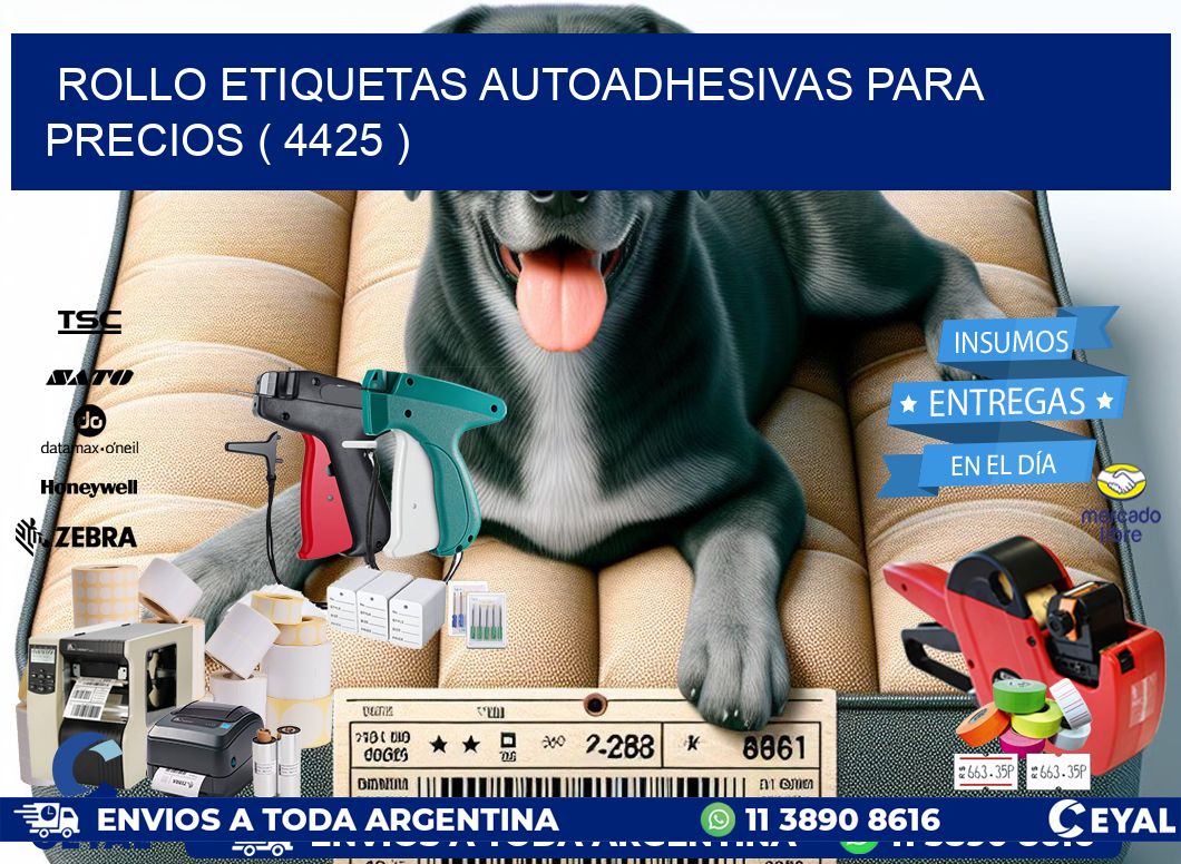 ROLLO ETIQUETAS AUTOADHESIVAS PARA PRECIOS ( 4425 )