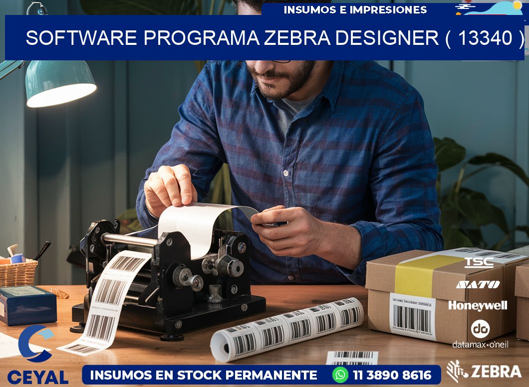 SOFTWARE PROGRAMA ZEBRA DESIGNER ( 13340 )