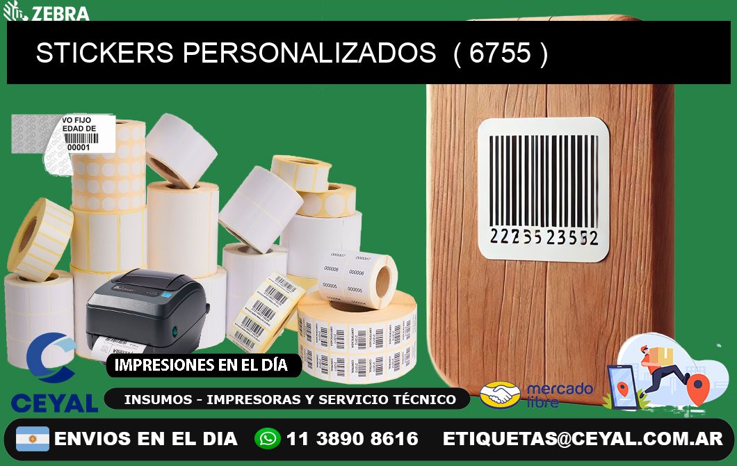 STICKERS PERSONALIZADOS  ( 6755 )