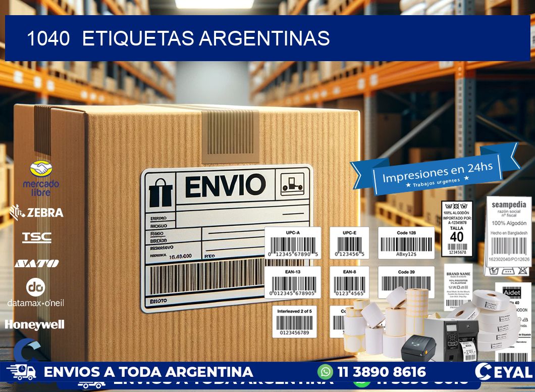 1040  ETIQUETAS ARGENTINAS