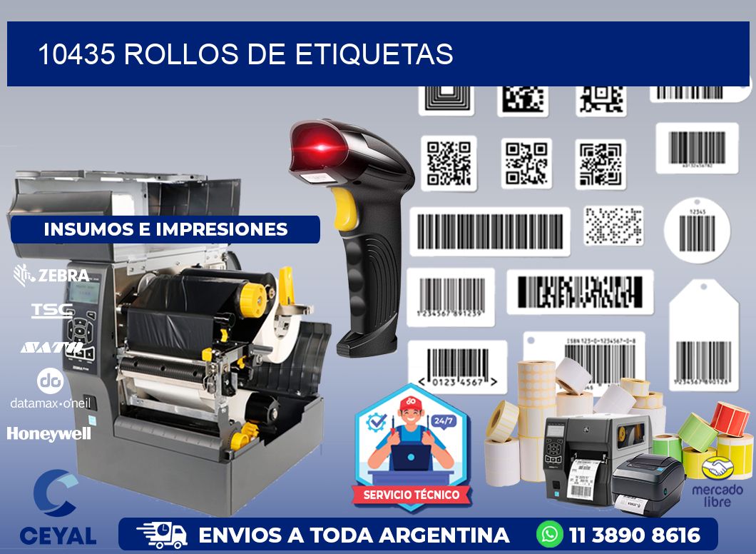 10435 ROLLOS DE ETIQUETAS