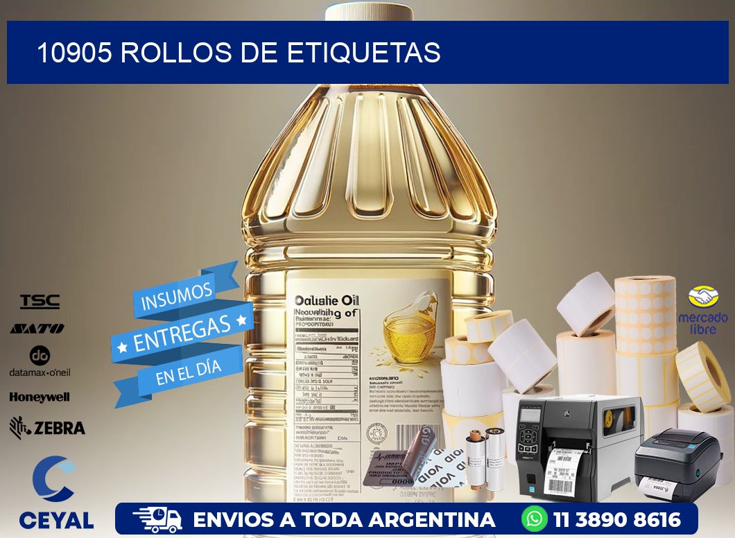 10905 ROLLOS DE ETIQUETAS