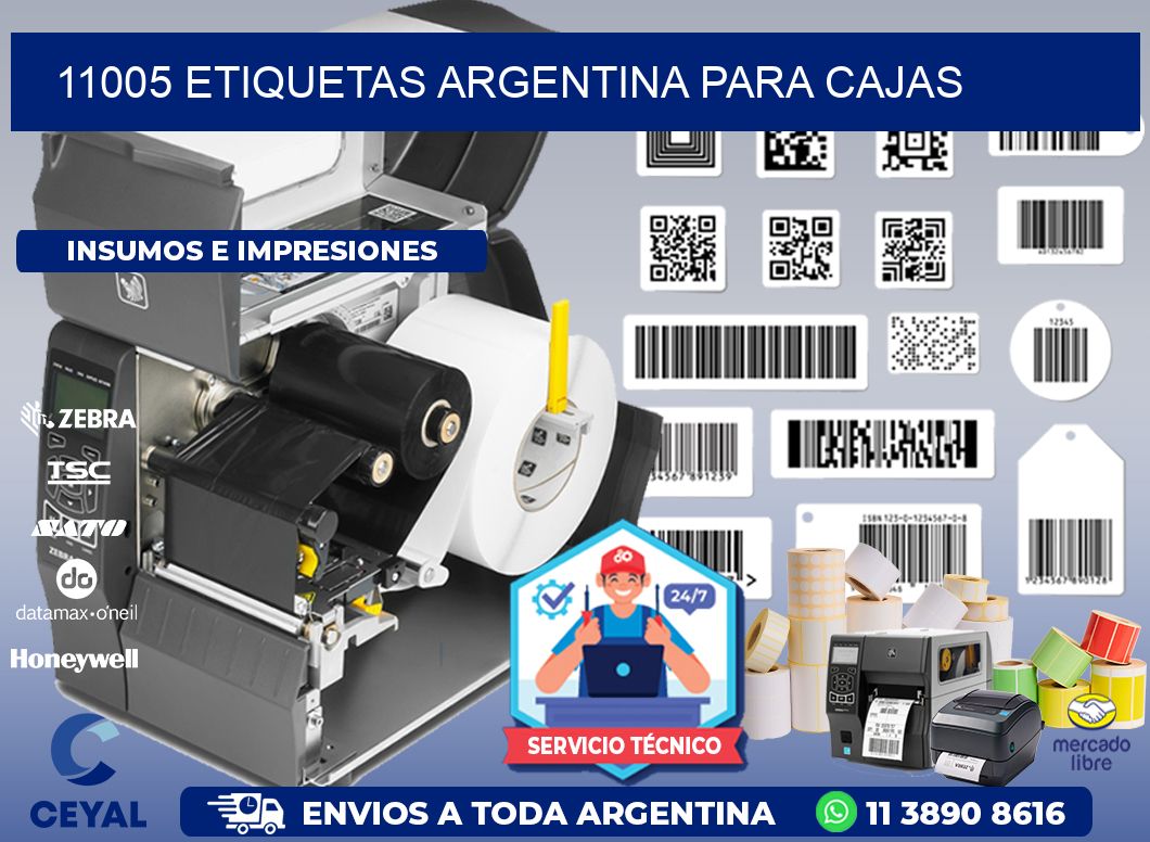 11005 ETIQUETAS ARGENTINA PARA CAJAS