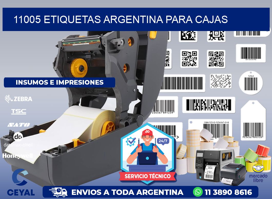 11005 ETIQUETAS ARGENTINA PARA CAJAS