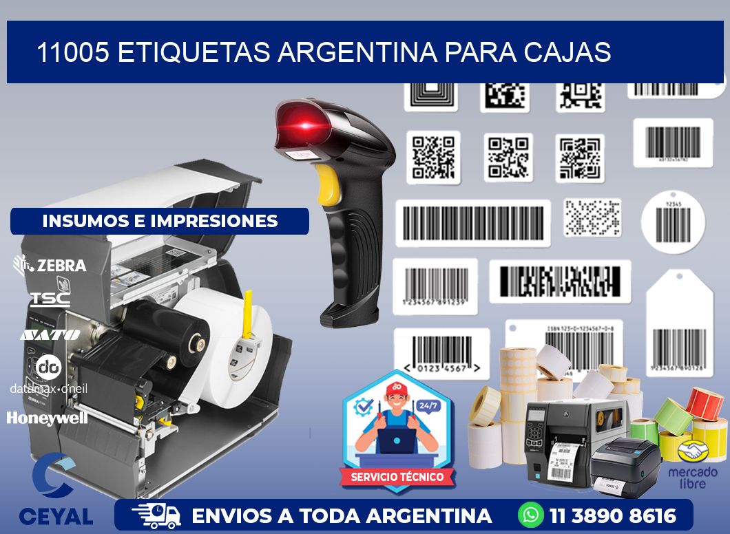 11005 ETIQUETAS ARGENTINA PARA CAJAS