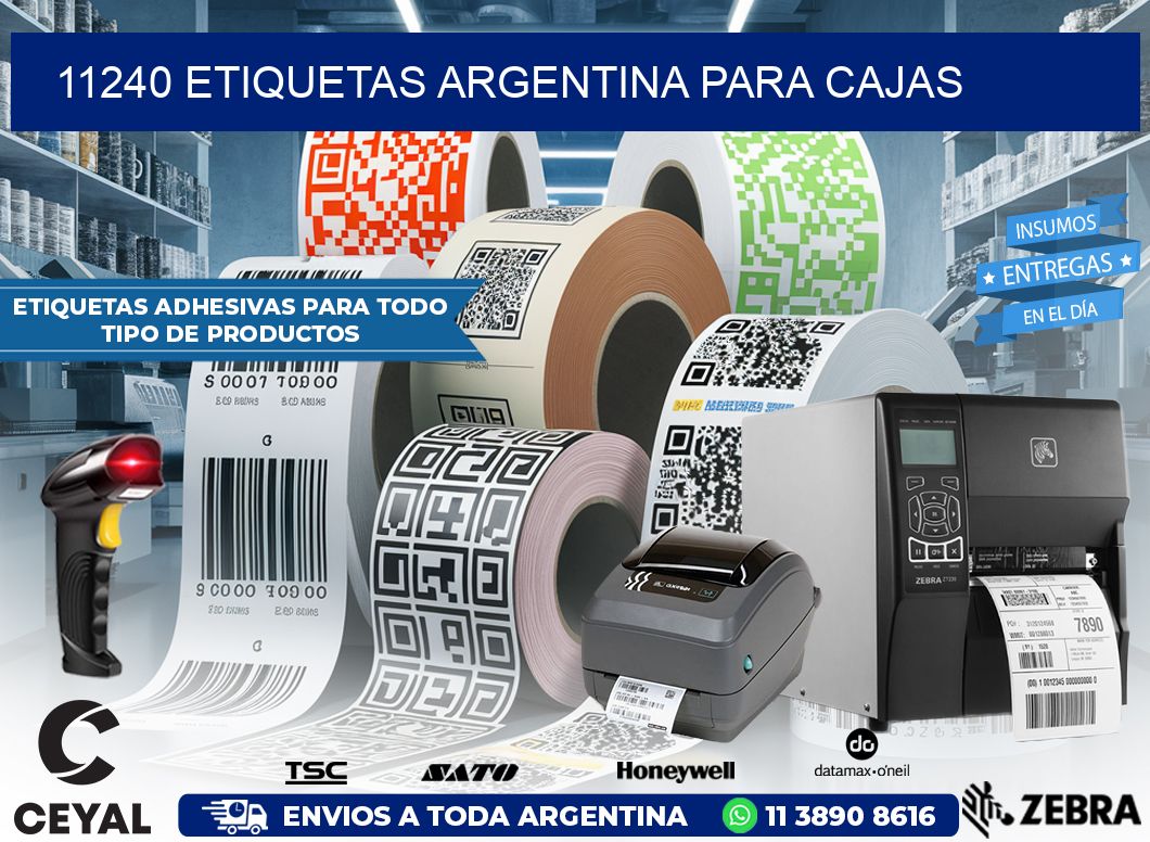 11240 ETIQUETAS ARGENTINA PARA CAJAS